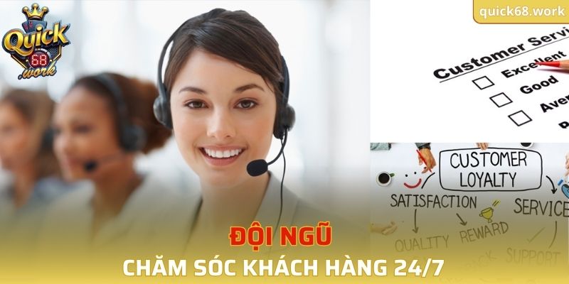 Đội ngũ chăm sóc khách hàng 24/7